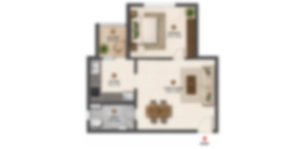 Parijas Dombivli East 1 Bhk Floor Plan
